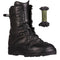 Chaussures de combat DMS en cuir de la Bundeswehr, ressemelées, occasion