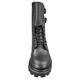 Chaussures de combat Mil-Tec BMJA65 en cuir avec 2 boucles et 6 œillets