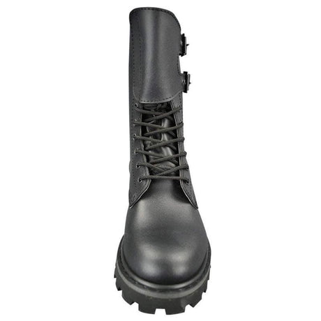 Chaussures de combat Mil-Tec BMJA65 en cuir avec 2 boucles et 6 œillets