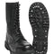 Chaussures de combat Mil-Tec Invader en cuir bovin grainé à 14 œillets semelle vissée