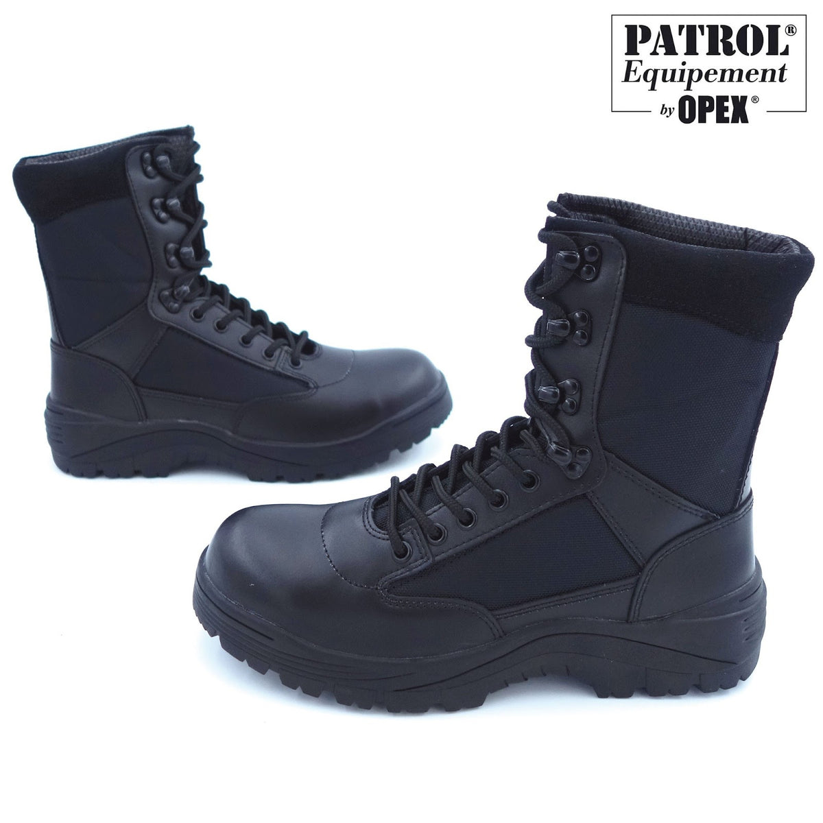 Chaussures de combat Patrol Equipement cuir et polyester 900D à coque acier