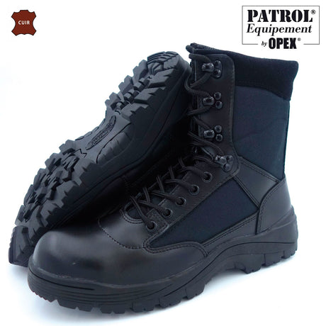 Chaussures de combat Patrol Equipement cuir et polyester 900D à coque acier