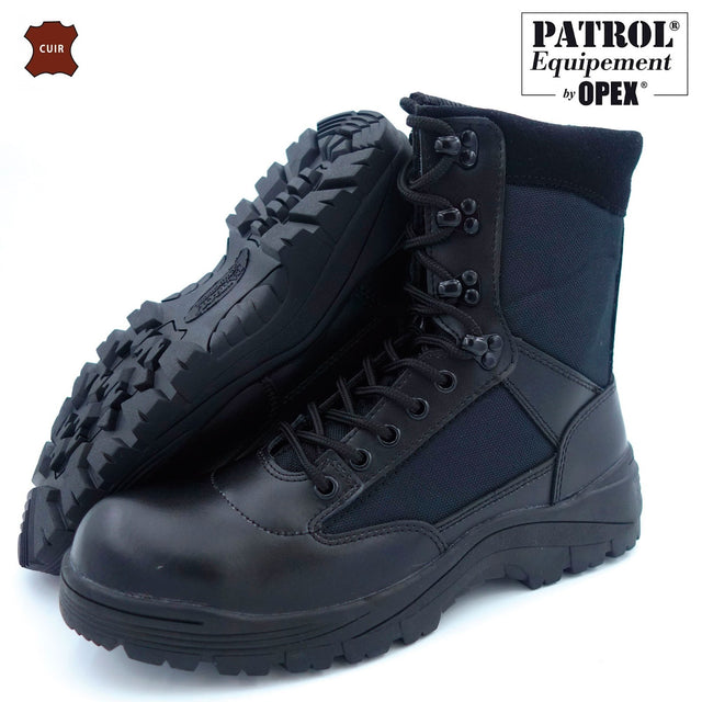 Chaussures de combat Patrol Equipement cuir et polyester 900D à coque acier
