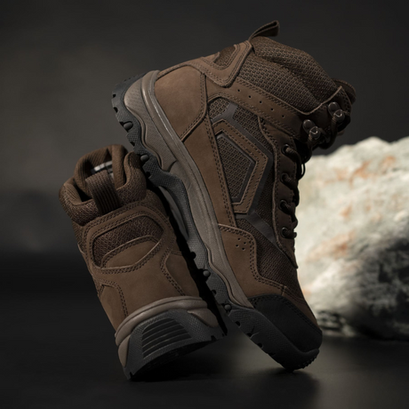 Chaussures de combat Pentagon Scorpion V2 cuir nubuck tige 6 pouces laçage à crochets