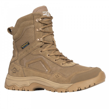 Chaussures de combat Pentagon Scorpion V2 cuir velours tige 8 pouces membrane Hydroguard