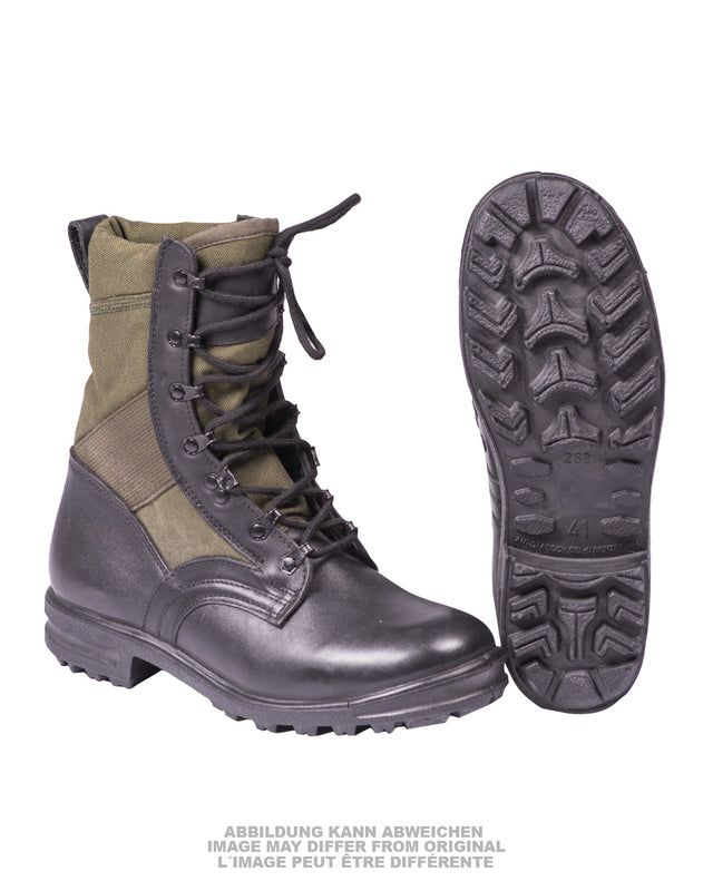 Chaussures de combat tropicales de la Bundeswehr, surplus d'occasion, lot de 5