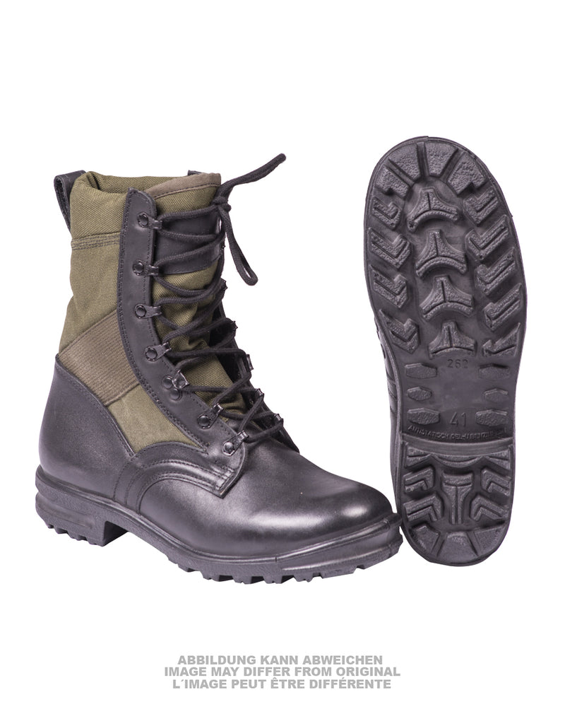 Chaussures de combat tropicales de la Bundeswehr, surplus d'occasion, lot de 5