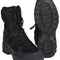 Chaussures d'intervention Mil-Tec Patrol cuir et polyester glissière intérieure 9 œillets