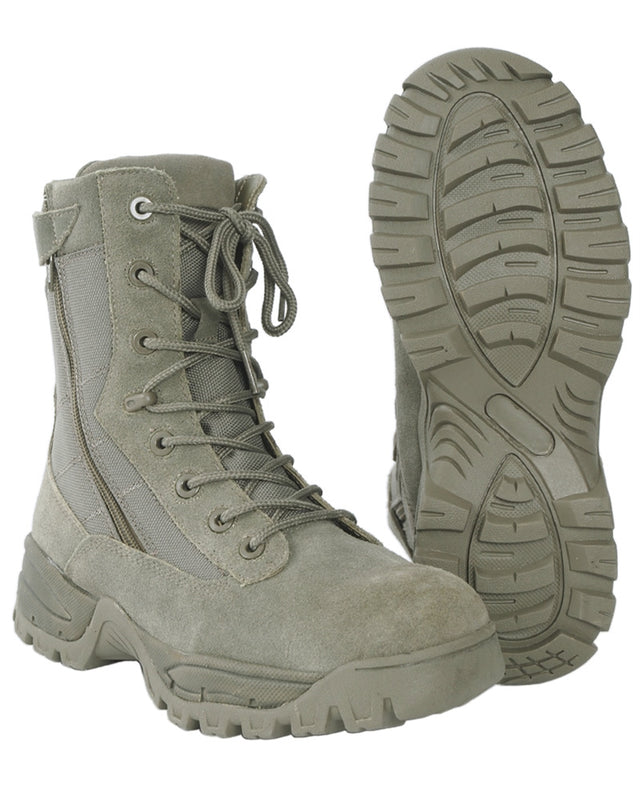 Chaussures d'intervention Mil-Tec Tactical Boot à double fermeture à glissière latérale