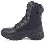 Chaussures d'intervention Mil-Tec à double fermeture éclair latérale en polyester et cuir bovin