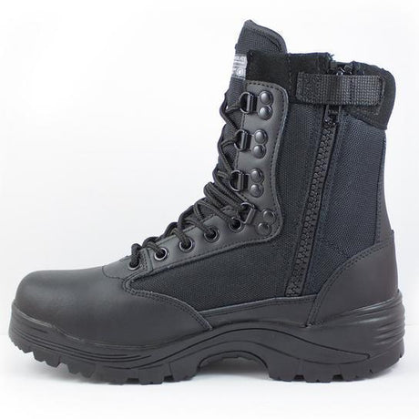 Chaussures d'intervention Mil-Tec à fermeture éclair YKK avec doublure Thinsulate™ et 9 œillets Speed Lace