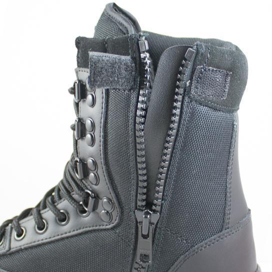 Chaussures d'intervention Mil-Tec à fermeture éclair YKK avec doublure Thinsulate™ et 9 œillets Speed Lace