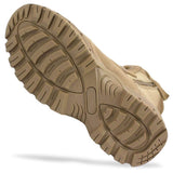 Chaussures d'intervention zone chaude Mil-Tec à double fermeture éclair latérale en polyester et cuir bovin