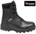 Chaussures tactiques Brandit 9 œillets cuir et nylon isolation Thinsulate tige montante