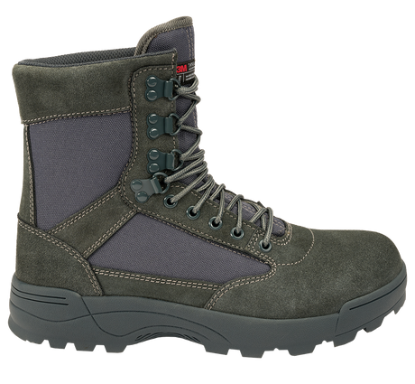 Chaussures tactiques Brandit 9 œillets cuir et nylon isolation Thinsulate tige montante