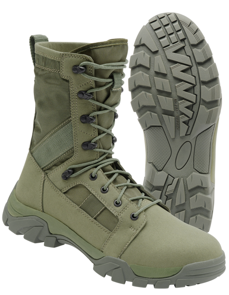 Chaussures tactiques Brandit Defense microfibre et nylon 600D semelle caoutchouc EVA