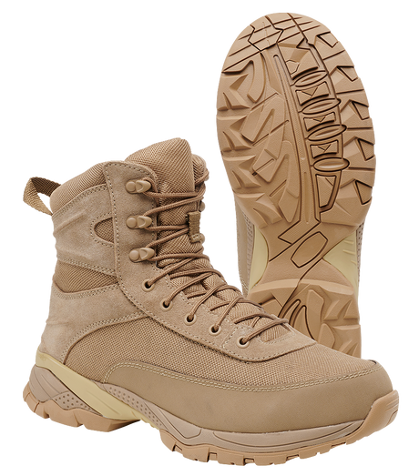 Chaussures tactiques Brandit Next Generation cuir velours et maille semelle nitrile
