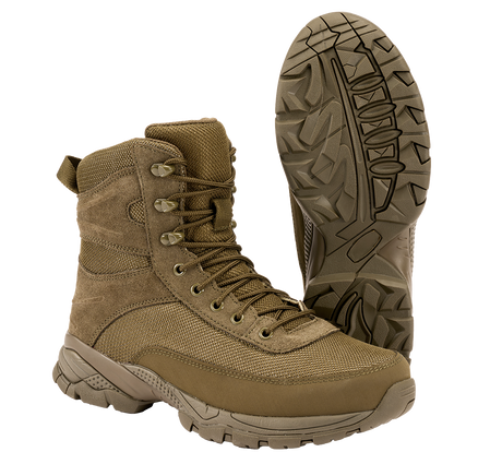 Chaussures tactiques Brandit Next Generation cuir velours et maille semelle nitrile