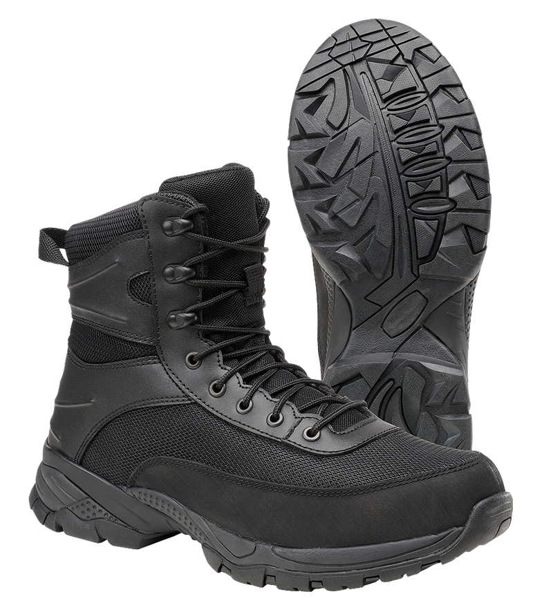 Chaussures tactiques Brandit Next Generation cuir velours et maille semelle nitrile