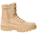 Chaussures tactiques Brandit cuir et nylon glissière latérale isolation Thinsulate