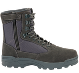 Chaussures tactiques Brandit cuir et nylon glissière latérale isolation Thinsulate