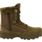 Chaussures tactiques Brandit cuir et nylon glissière latérale isolation Thinsulate