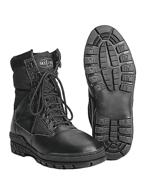 Chaussures tactiques Mil-Tec type SWAT en cuir et polyester doublées Thinsulate 9 œillets