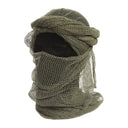 Chèche filet Ares en résille polycoton, foulard et filet de camouflage polyvalent