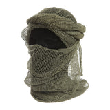 Chèche filet Ares en résille polycoton, foulard et filet de camouflage polyvalent