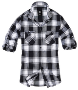 Chemise Brandit Amy coupe femme en flanelle de coton manches longues poches poitrine