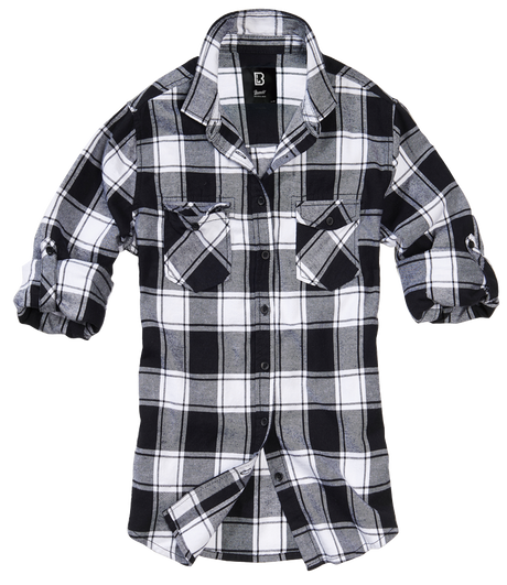 Chemise Brandit Amy coupe femme en flanelle de coton manches longues poches poitrine