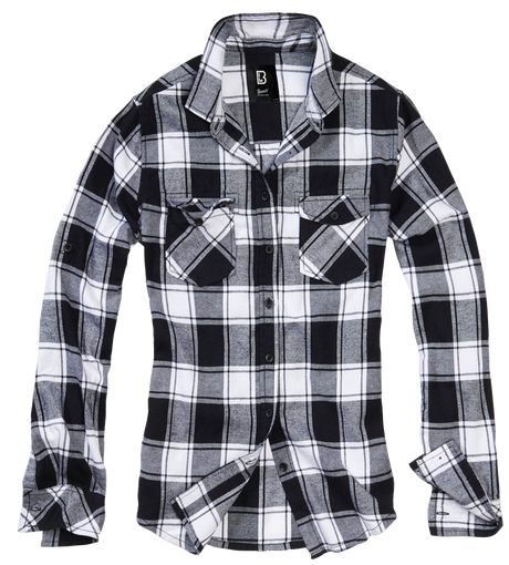 Chemise Brandit Amy coupe femme en flanelle de coton manches longues poches poitrine