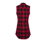 Chemise Brandit Gracey coupe femme à carreaux sans manches deux poches poitrine