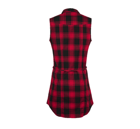 Chemise Brandit Gracey coupe femme à carreaux sans manches deux poches poitrine