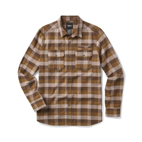 Chemise Lester Flannel 5.11 Tactical en coton épais à patte RAPIDraw
