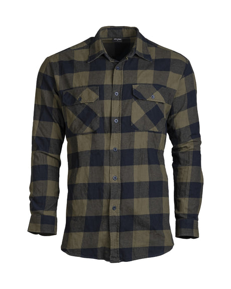 Chemise Mil-Tec de bûcheron en version légère coton avec poignets et poches boutonnés