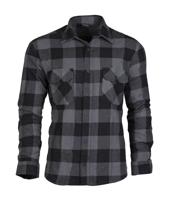 Chemise Mil-Tec de bûcheron en version légère coton avec poignets et poches boutonnés