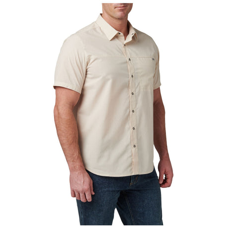 Chemise Wyatt 5.11 Tactical manches courtes popeline patte RapiDraw coupe régulière