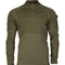 Chemise de combat Mil-Tec Assault en coton elasthanne col montant protege-menton