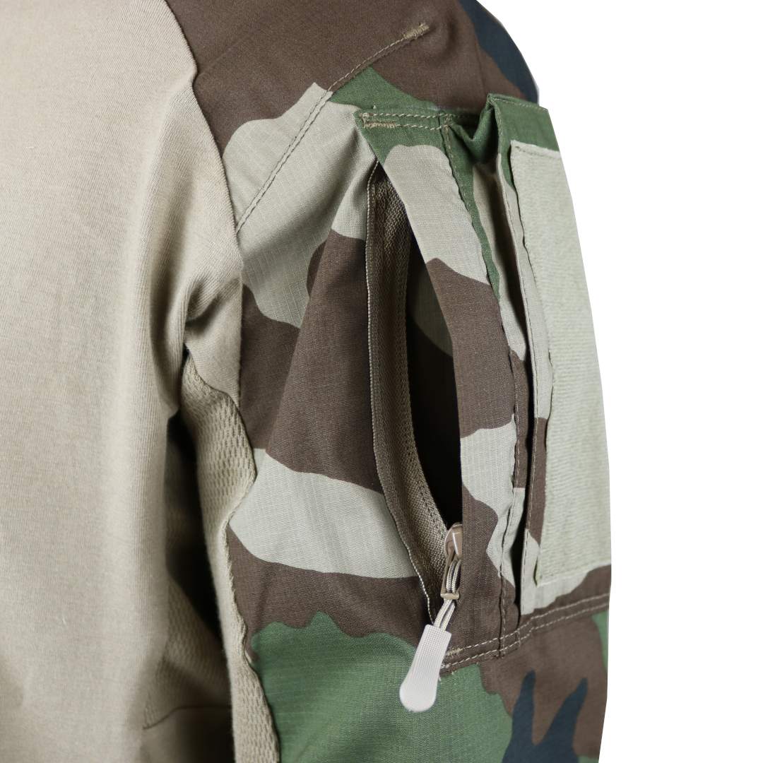Chemise de combat UBAS Strong Vigilant torse coton extensible manches miniripstop polycoton