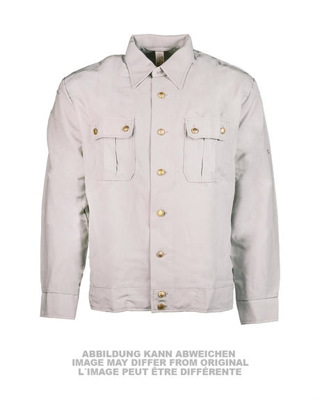Chemise de général de l'armée est-allemande, manches longues, stock ancien