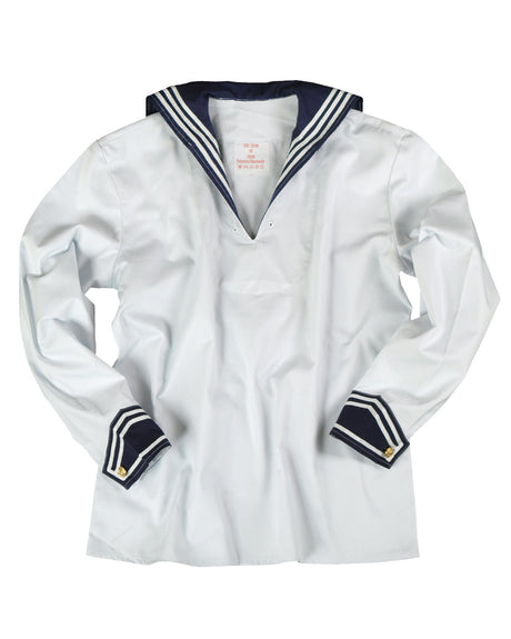 Chemise de marine Bundeswehr Mil-Tec en serge polycoton avec grand col marin