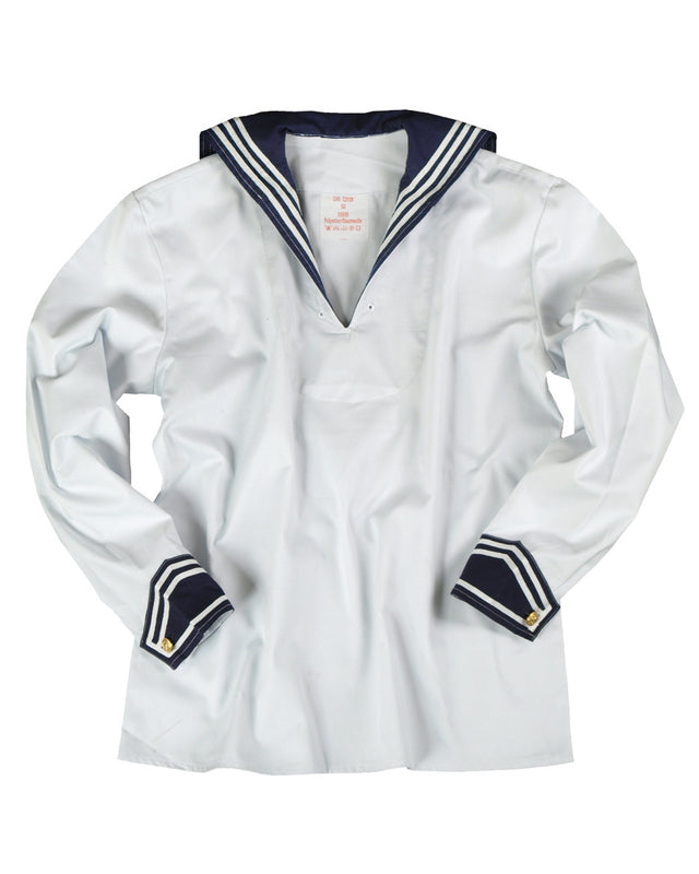 Chemise de marine Bundeswehr Mil-Tec en serge polycoton avec grand col marin