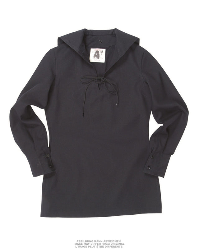 Chemise de marine Bundeswehr en gabardine laine-coton, surplus d'occasion