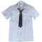 Chemise de service Bundeswehr à manches courtes en coton-polyester, stock ancien