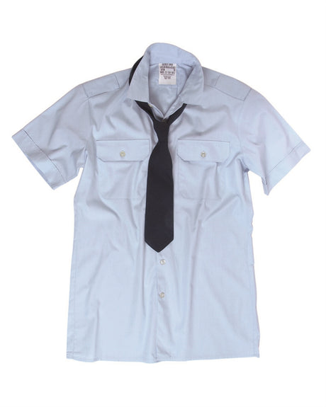 Chemise de service Bundeswehr à manches courtes en coton-polyester, stock ancien