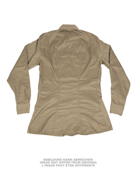Chemise de service de l'armée italienne en polyester-coton, stock ancien, lot de 10