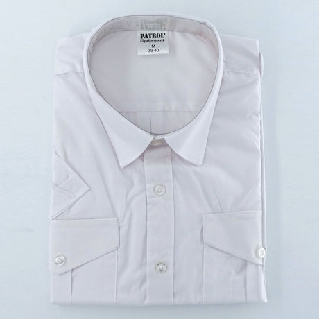 Chemise de service pilote manches courtes polycoton 60/40 pattes d'épaules