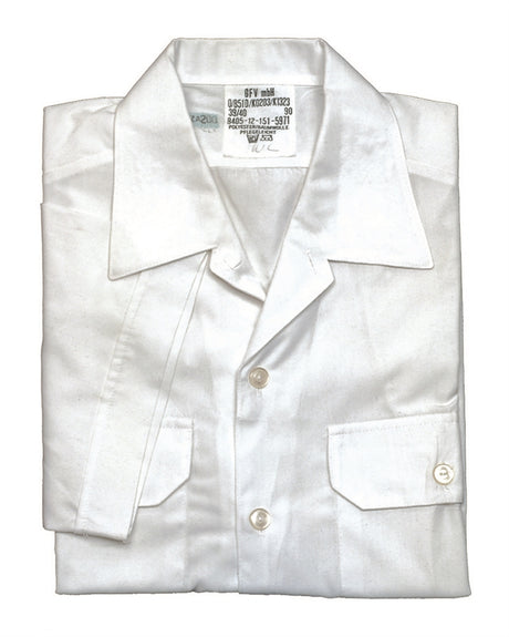 Chemise d'uniforme Bundeswehr manches courtes, coton-polyester, surplus d'occasion