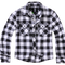 Chemise enfant Brandit à carreaux en flanelle de coton manches longues deux poches